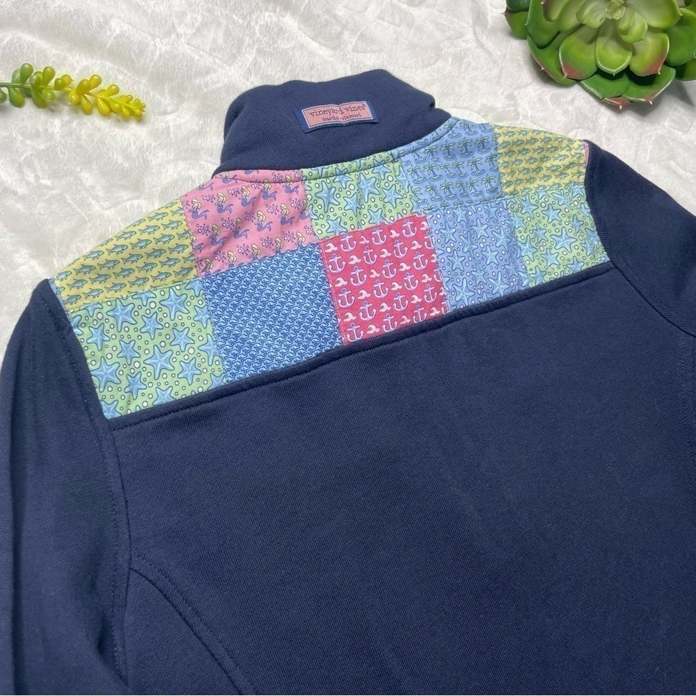 Vineyard Vines Classic Patchwork Quarter Zip Shep… - image 7